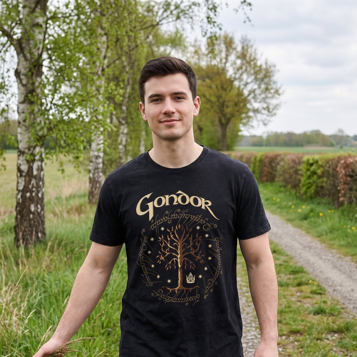 Zdjęcie produktu Władca Pierścieni - czarny T-shirt Gondoru