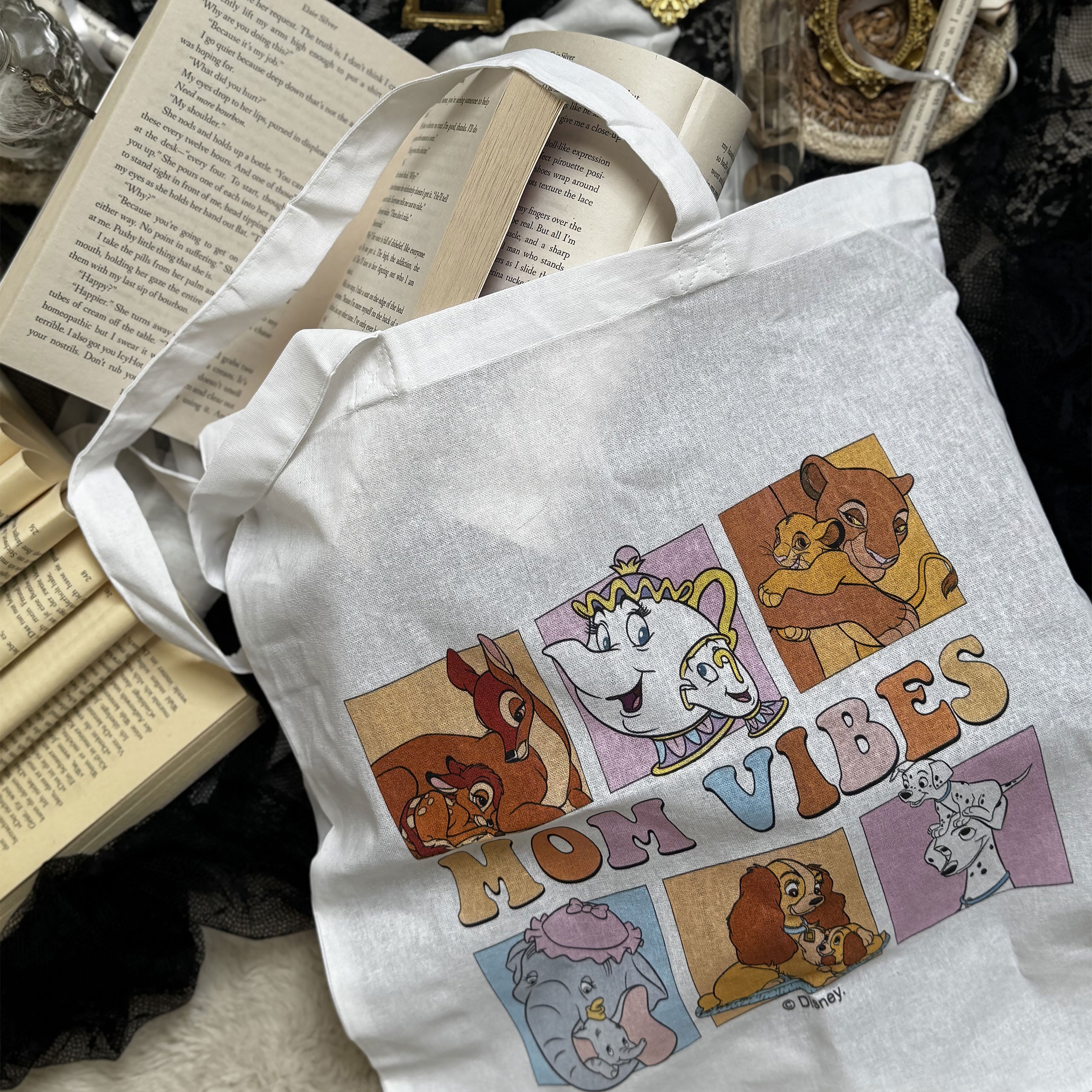 Product image Mom Vibes - Disney Cotton Tote Bag White