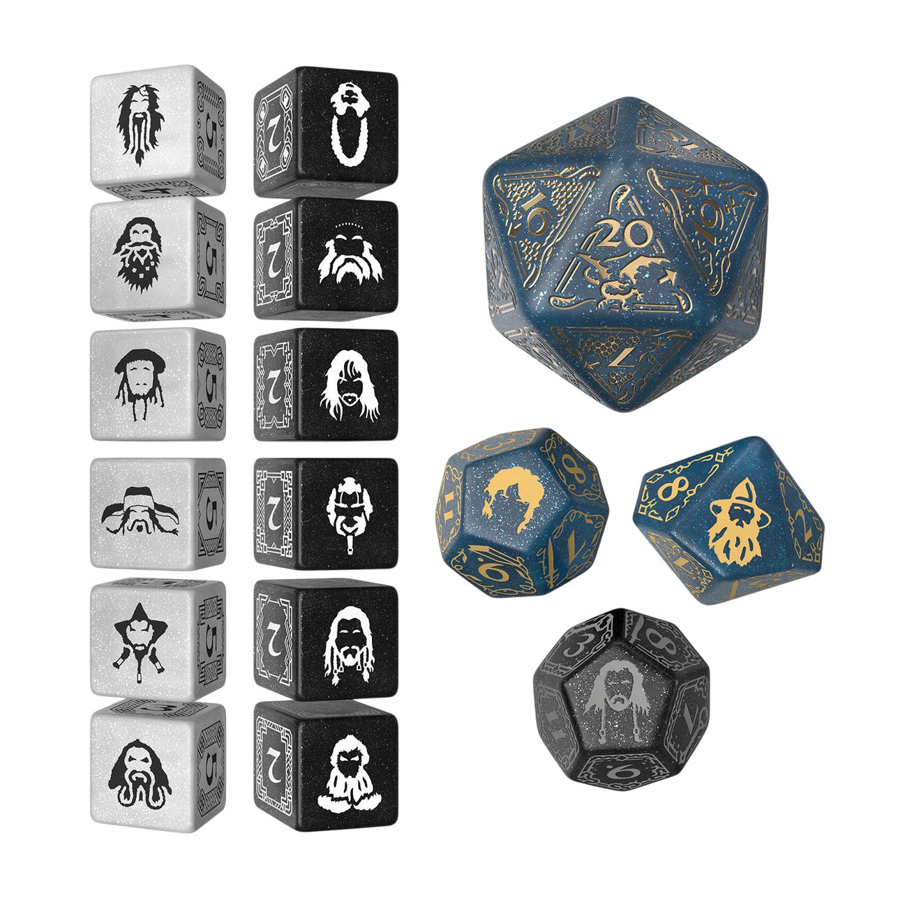 Zdjęcie produktu Hobbit – Zestaw kości TCG Aether Vale, 16 szt.