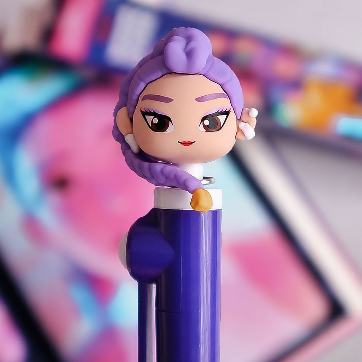 Zdjęcie produktu KPop Demon Hunters - Długopis 3D z tajemniczymi postaciami