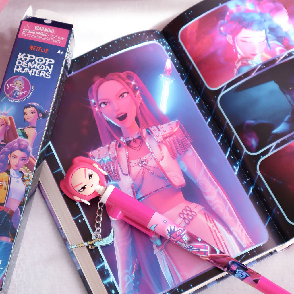 Zdjęcie produktu KPop Demon Hunters - Długopis 3D z tajemniczymi postaciami