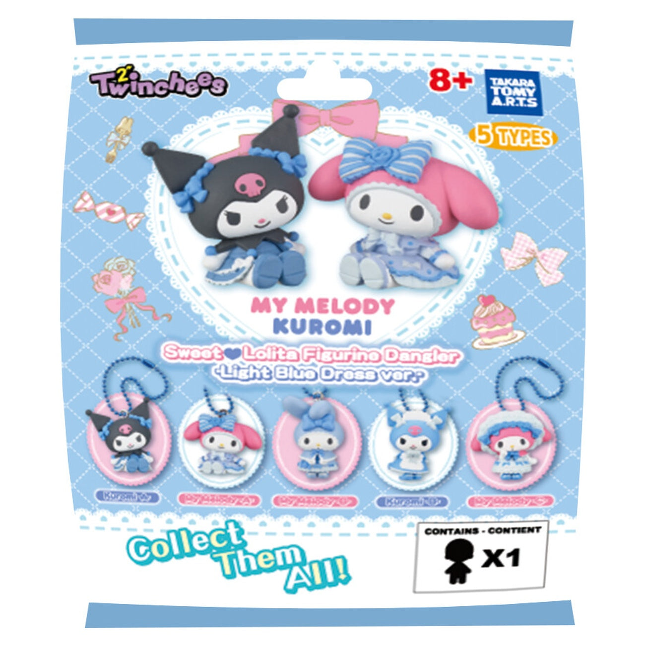 Zdjęcie produktu Sanrio - Brelok Mystery Twinchees My Melody i Kuromi Sweet Lolita