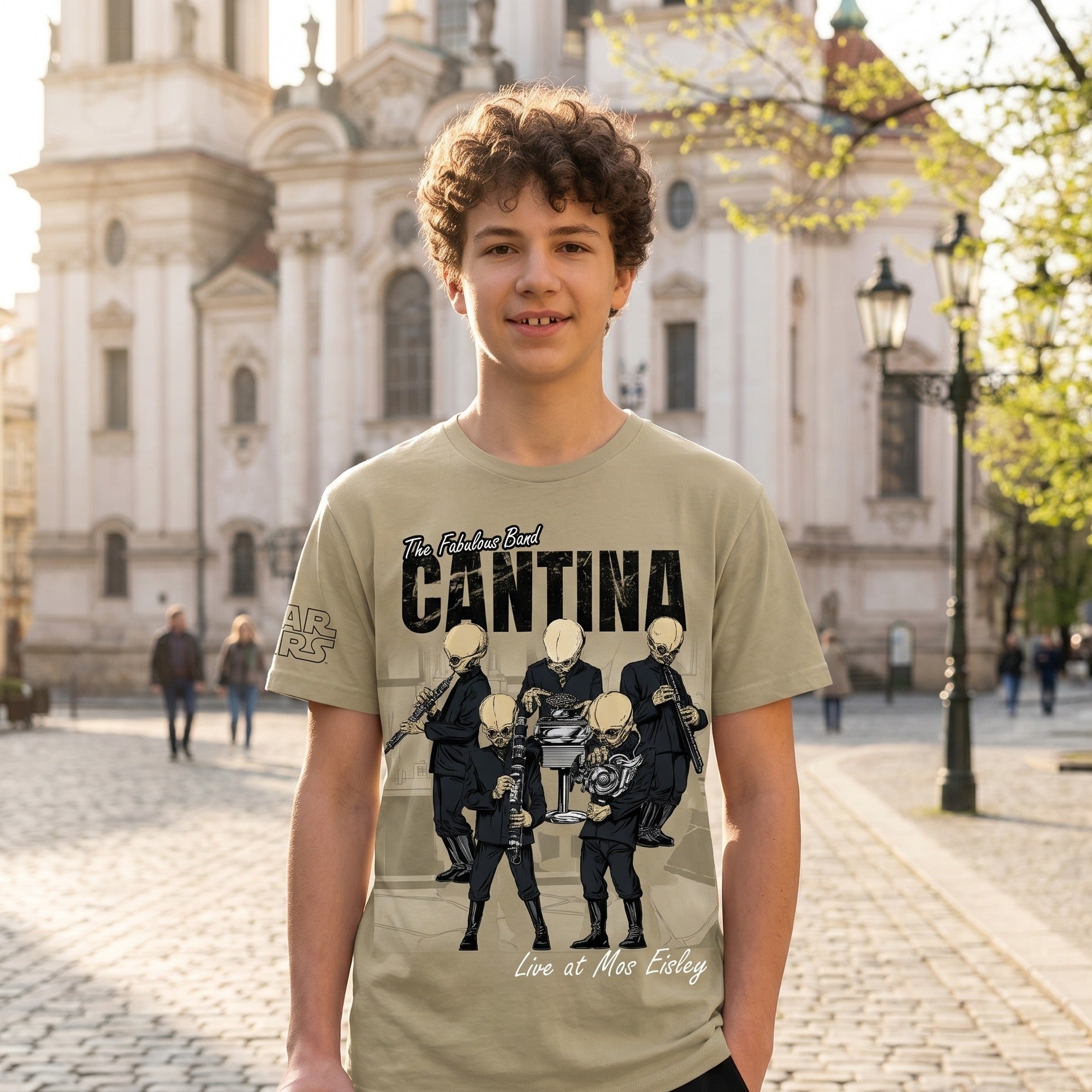 Zdjęcie produktu Star Wars – T-shirt Cantina Band, beżowy