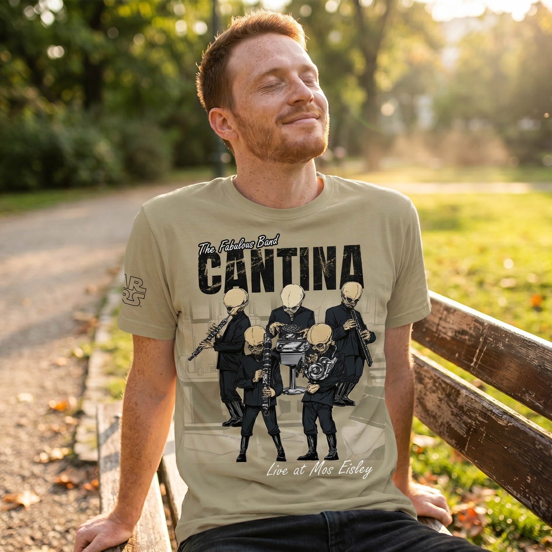 Zdjęcie produktu Star Wars – T-shirt Cantina Band, beżowy