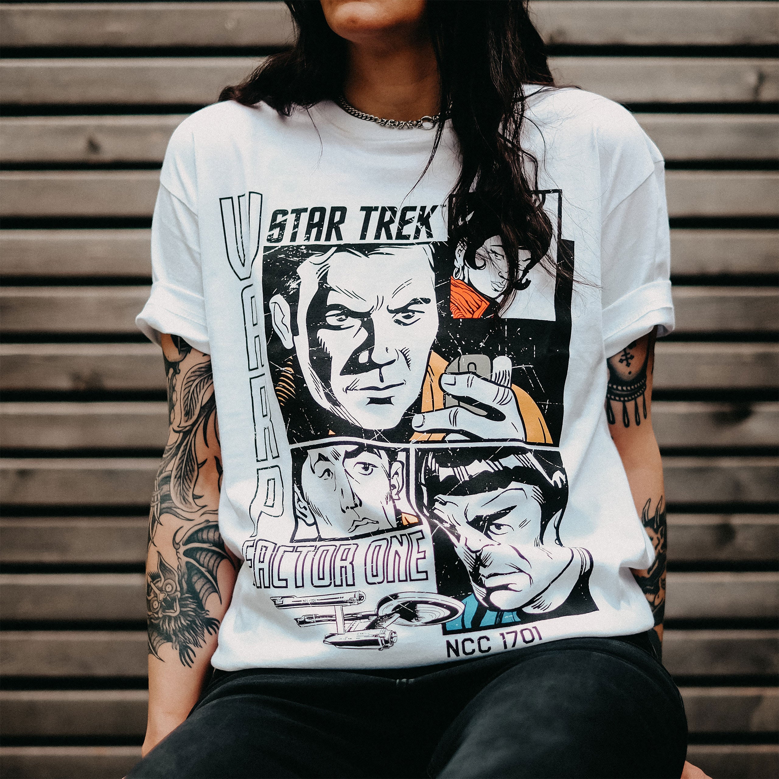 Product image Star Trek - Warp 1 Retro T-Shirt White