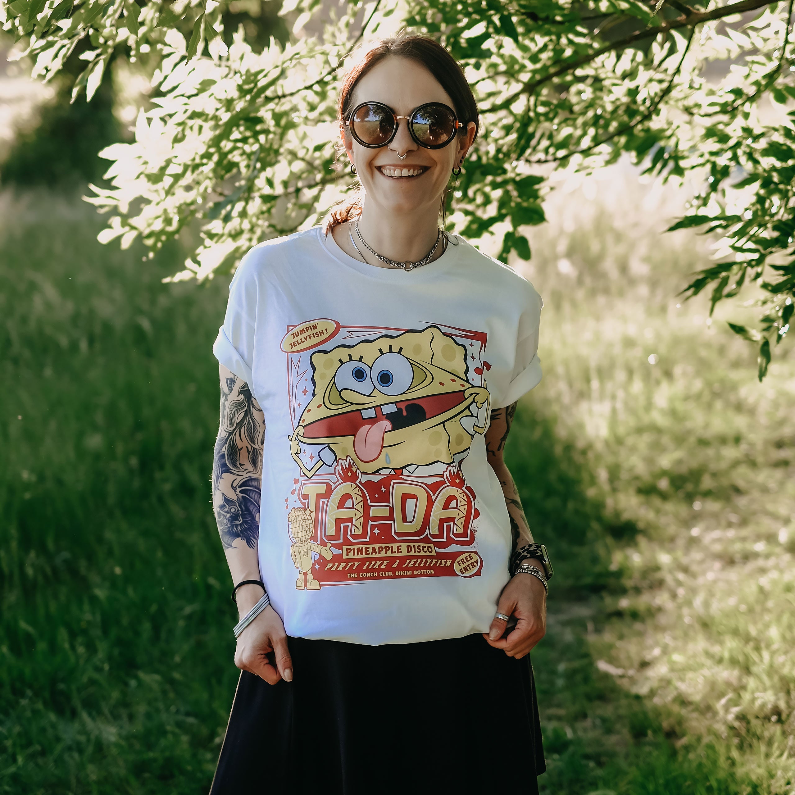 Zdjęcie produktu SpongeBob – Party Like a Jellyfish koszulka biała