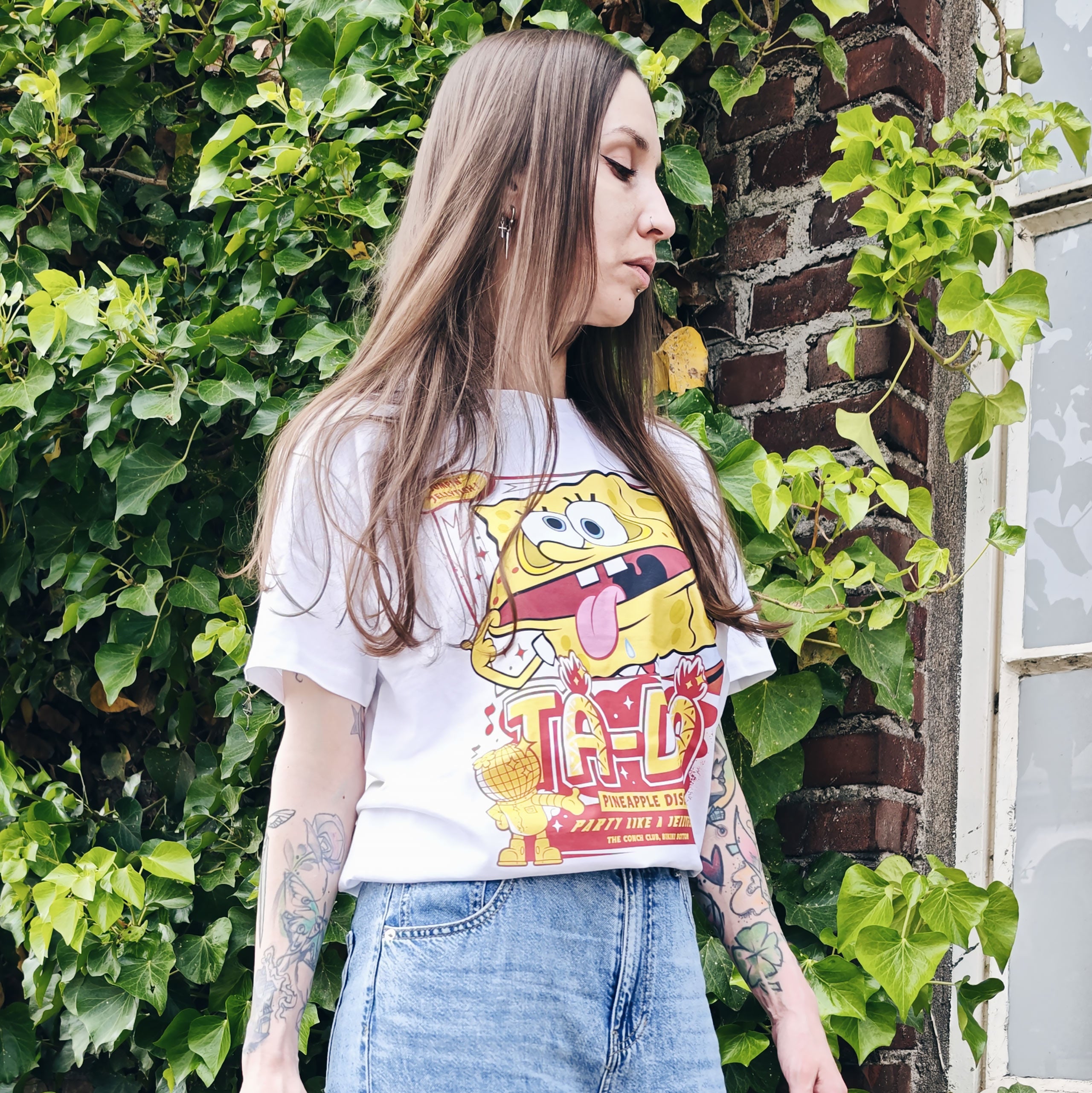 Zdjęcie produktu SpongeBob – Party Like a Jellyfish koszulka biała
