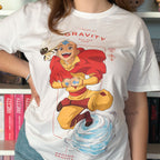 Zdjęcie produktu Avatar – koszulka Aang Laugh at Gravity biała