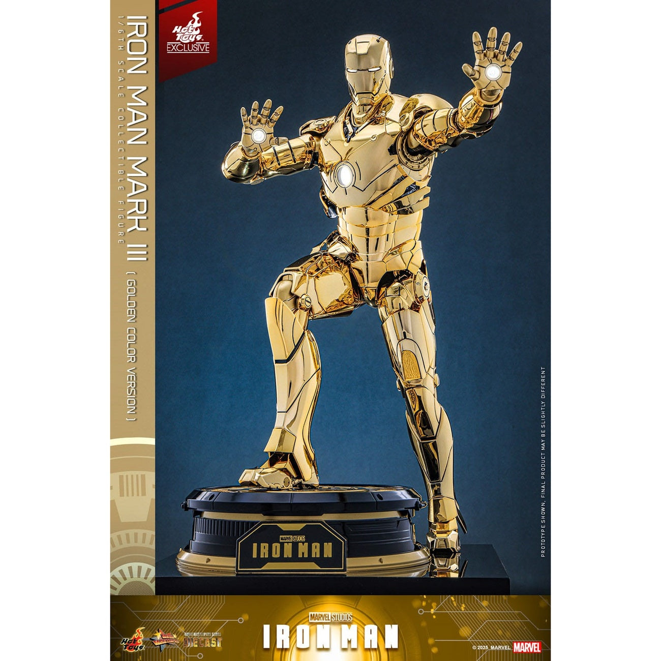 Zdjęcie produktu Iron Man – Iron Mark III figurka kolekcjonerska Masterpiece 1:6 Gold Color Version Ekskluzywna
