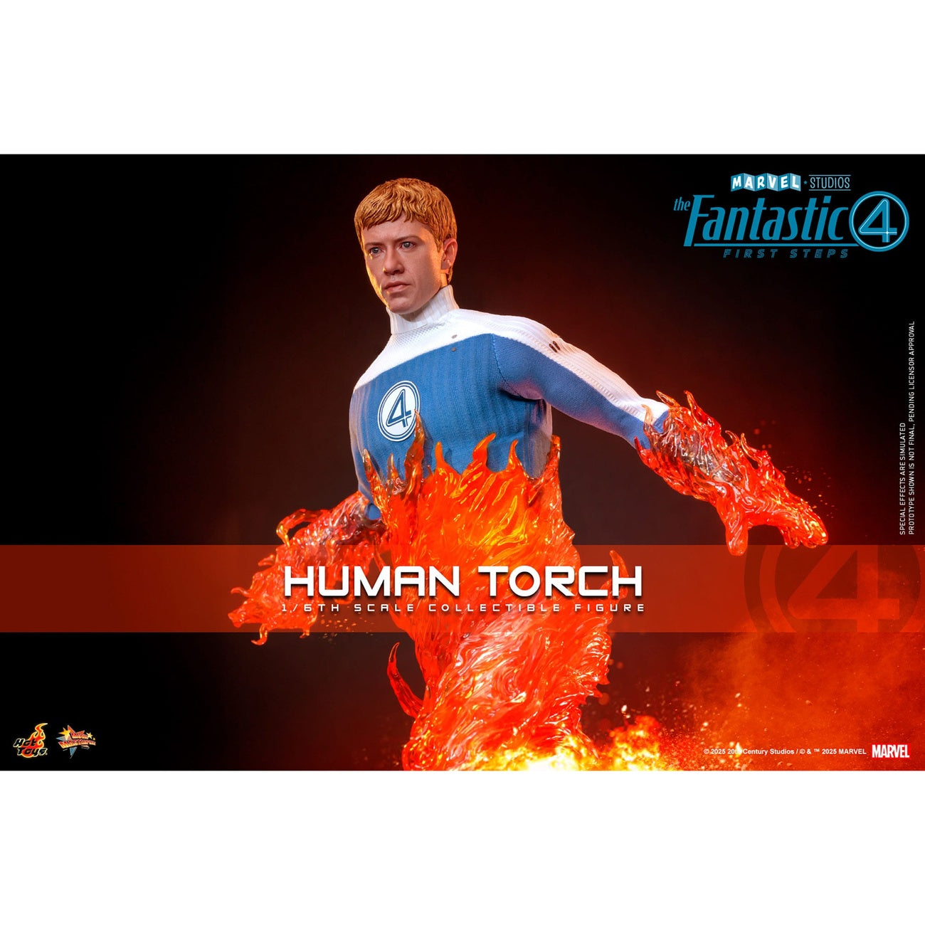 Zdjęcie produktu Fantastyczna Czwórka: First Steps – Figurka akcji Human Torch Masterpiece 1:6