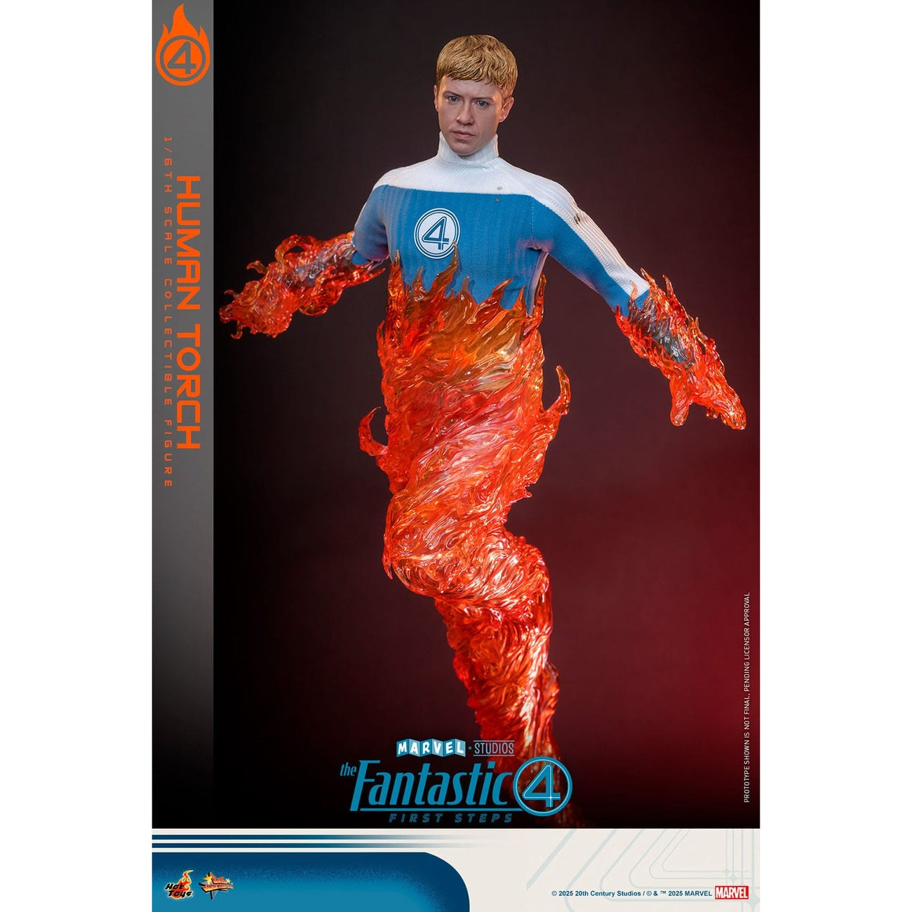 Zdjęcie produktu Fantastyczna Czwórka: First Steps – Figurka akcji Human Torch Masterpiece 1:6