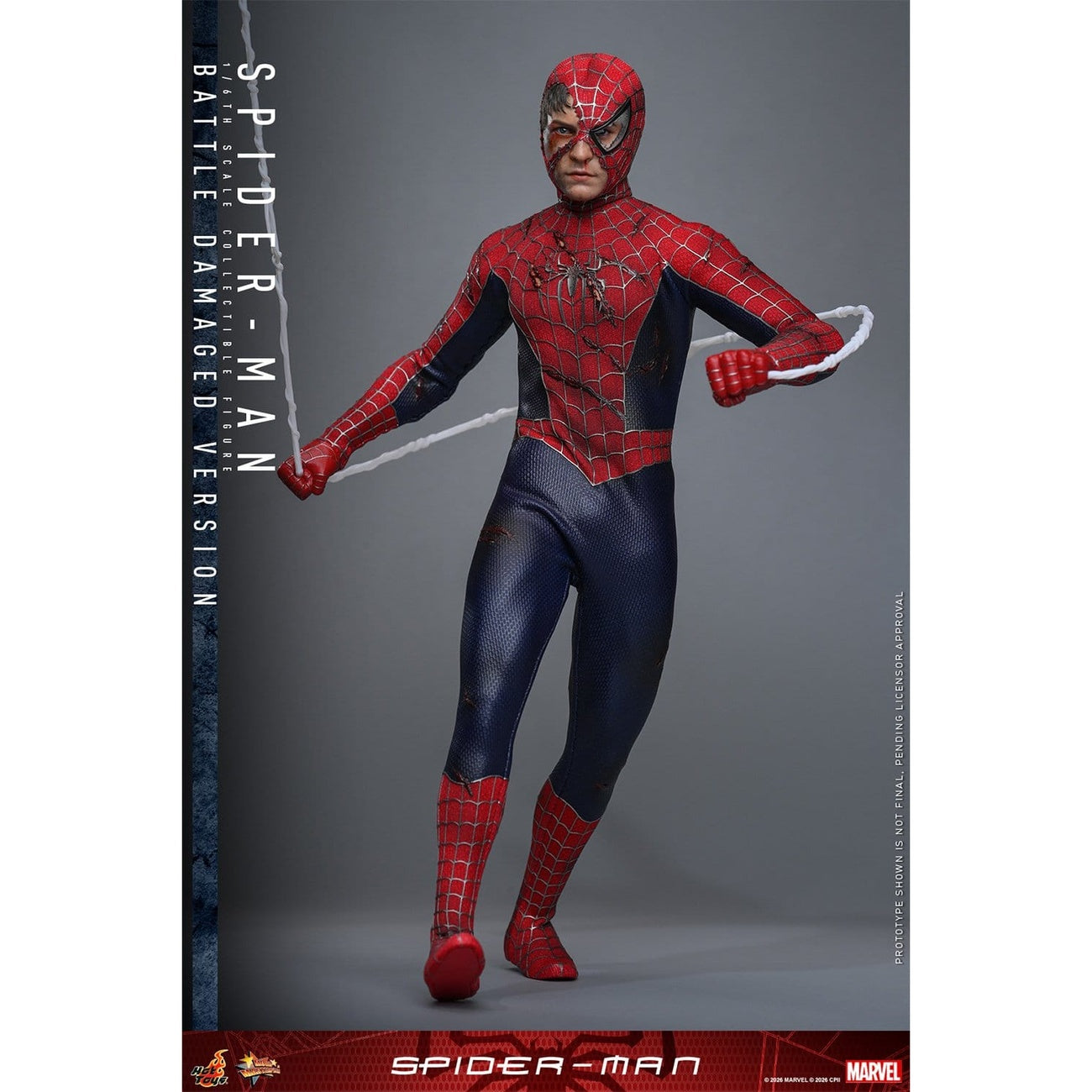Product image Marvel - Spider-Man Masterpiece 1:6 Scale Action Figure Battle Damaged Version