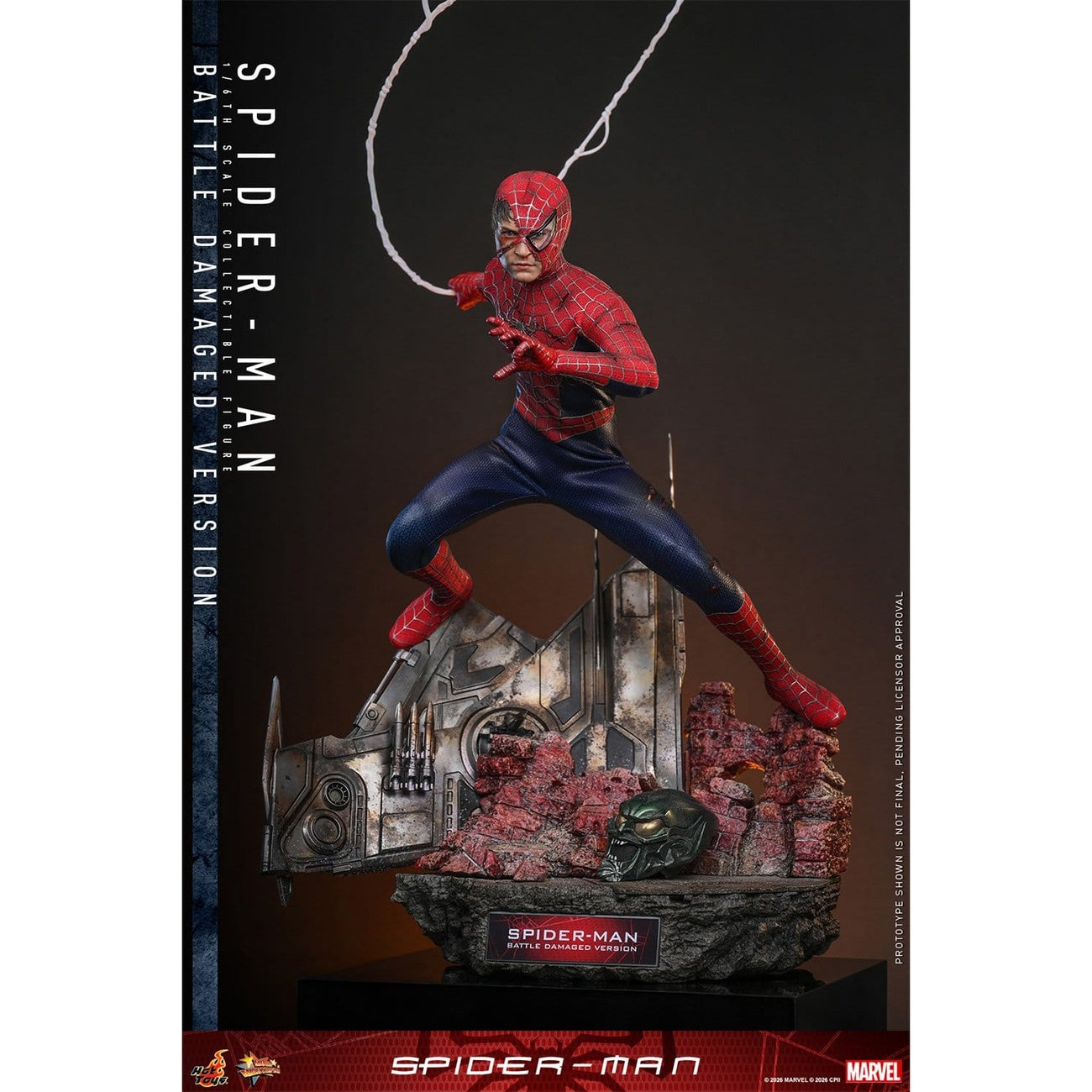 Product image Marvel - Spider-Man Masterpiece 1:6 Scale Action Figure Battle Damaged Version