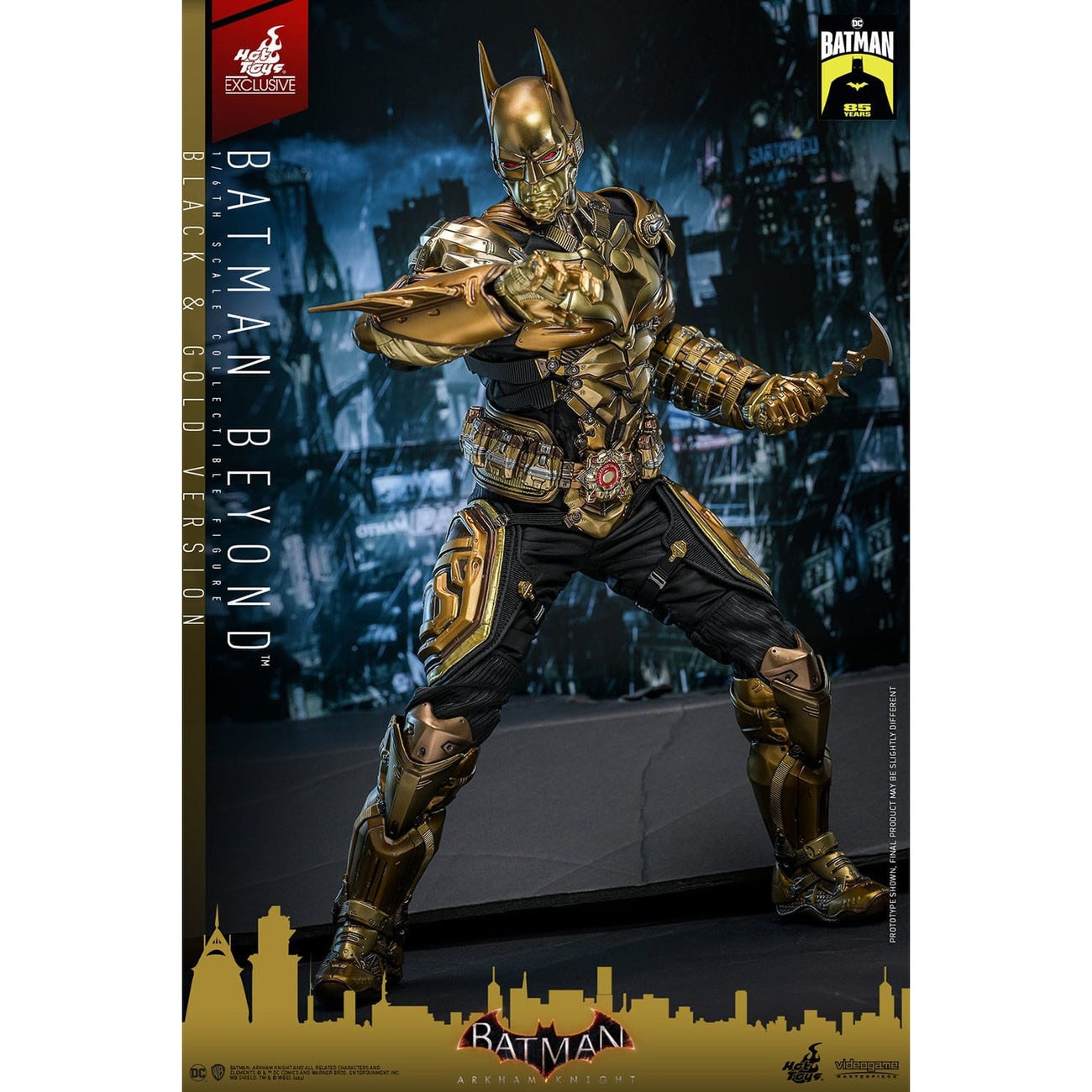 Zdjęcie produktu Batman: Arkham Knight - Batman Beyond figurka kolekcjonerska Masterpiece 1:6 w wersji czarno‑złotej