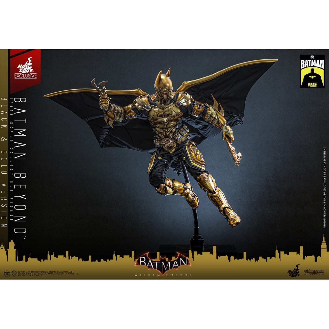 Zdjęcie produktu Batman: Arkham Knight - Batman Beyond figurka kolekcjonerska Masterpiece 1:6 w wersji czarno‑złotej
