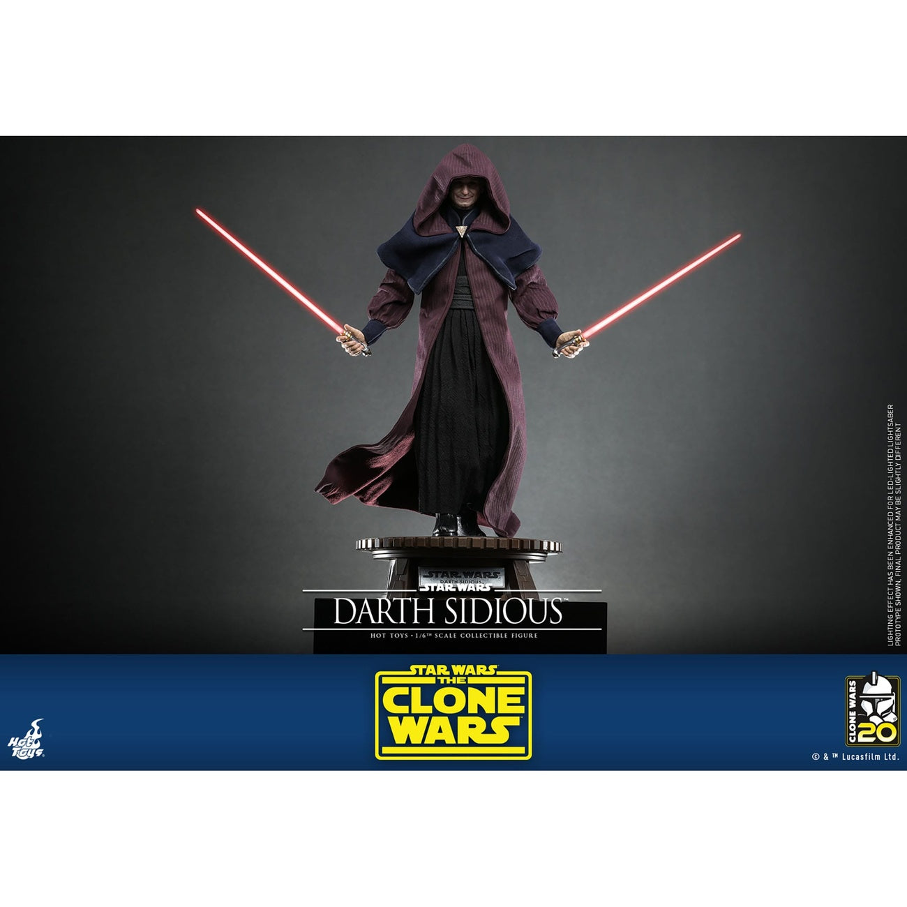 Zdjęcie produktu Star Wars: The Clone Wars – Figurka akcji Darth Sidious 1:6