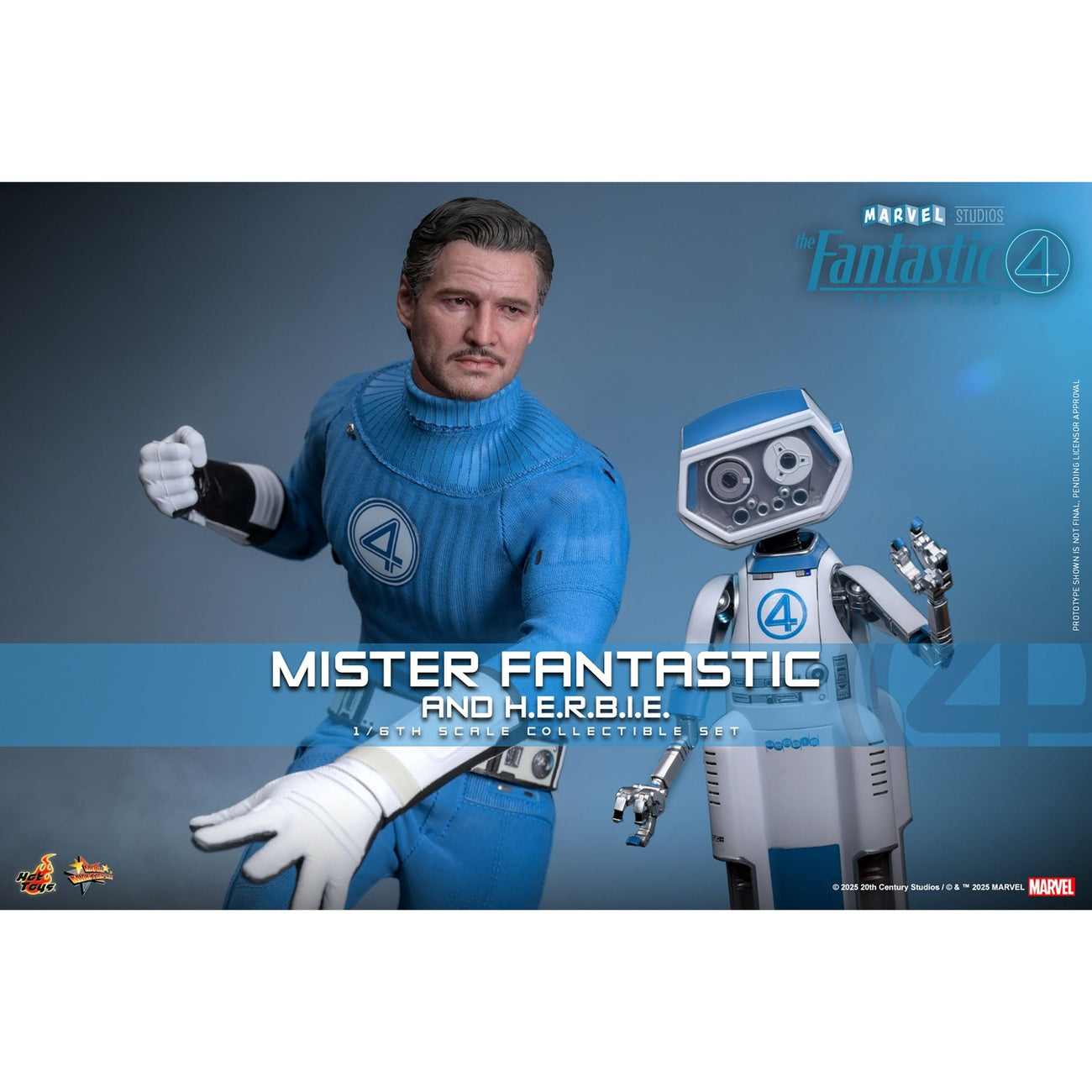 Zdjęcie produktu Fantastyczna Czwórka – Mister Fantastic i H.E.R.B.I.E. zestaw figurek akcji Masterpiece 1:6