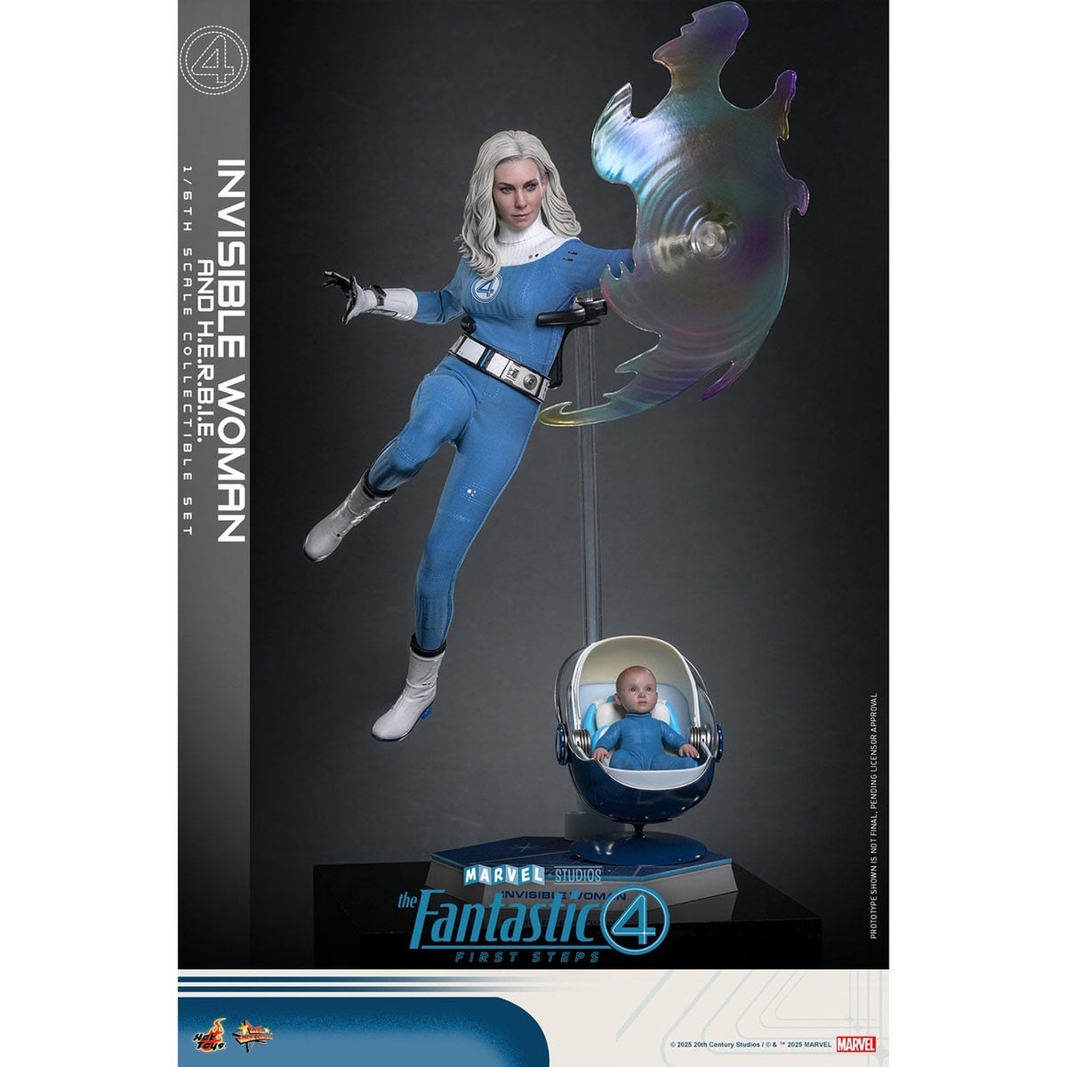 Zdjęcie produktu Fantastyczna Czwórka – Invisible Woman i H.E.R.B.I.E. zestaw figurek akcji Masterpiece 1:6