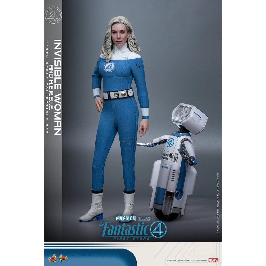 Zdjęcie produktu Fantastyczna Czwórka – Invisible Woman i H.E.R.B.I.E. zestaw figurek akcji Masterpiece 1:6