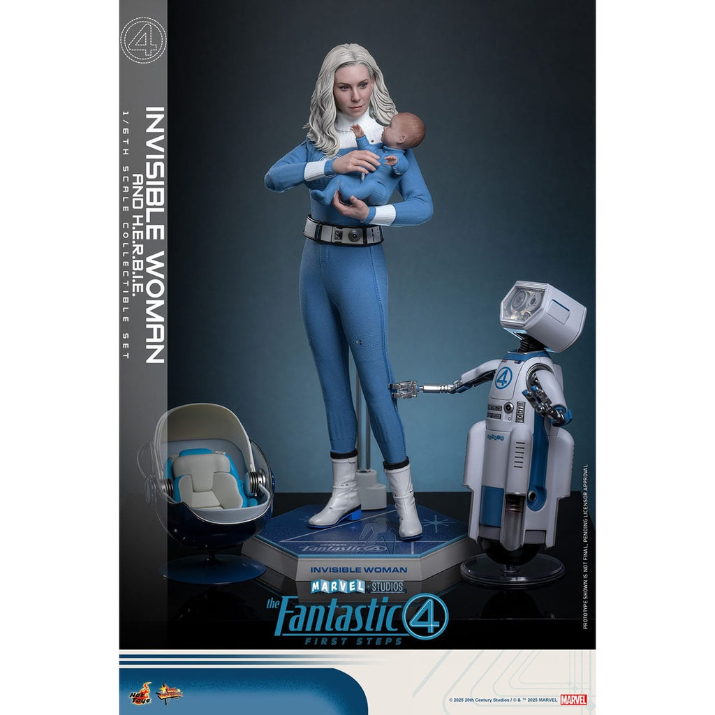 Zdjęcie produktu Fantastyczna Czwórka – Invisible Woman i H.E.R.B.I.E. zestaw figurek akcji Masterpiece 1:6
