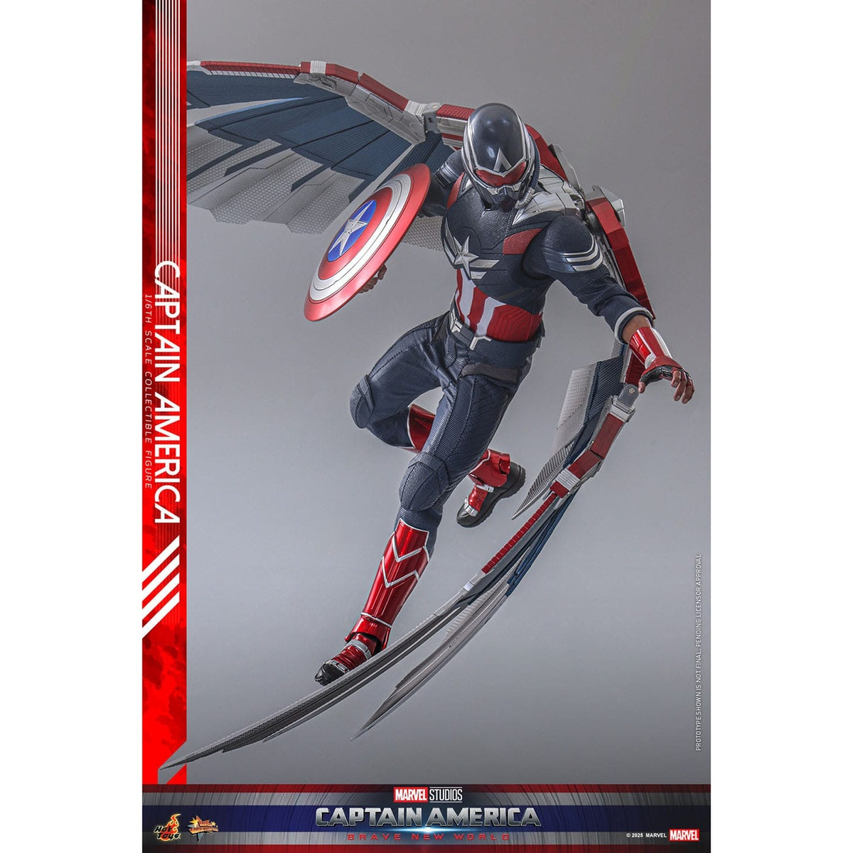 Zdjęcie produktu Captain America: Brave New World – Figurka akcji Captain America Masterpiece 1:6