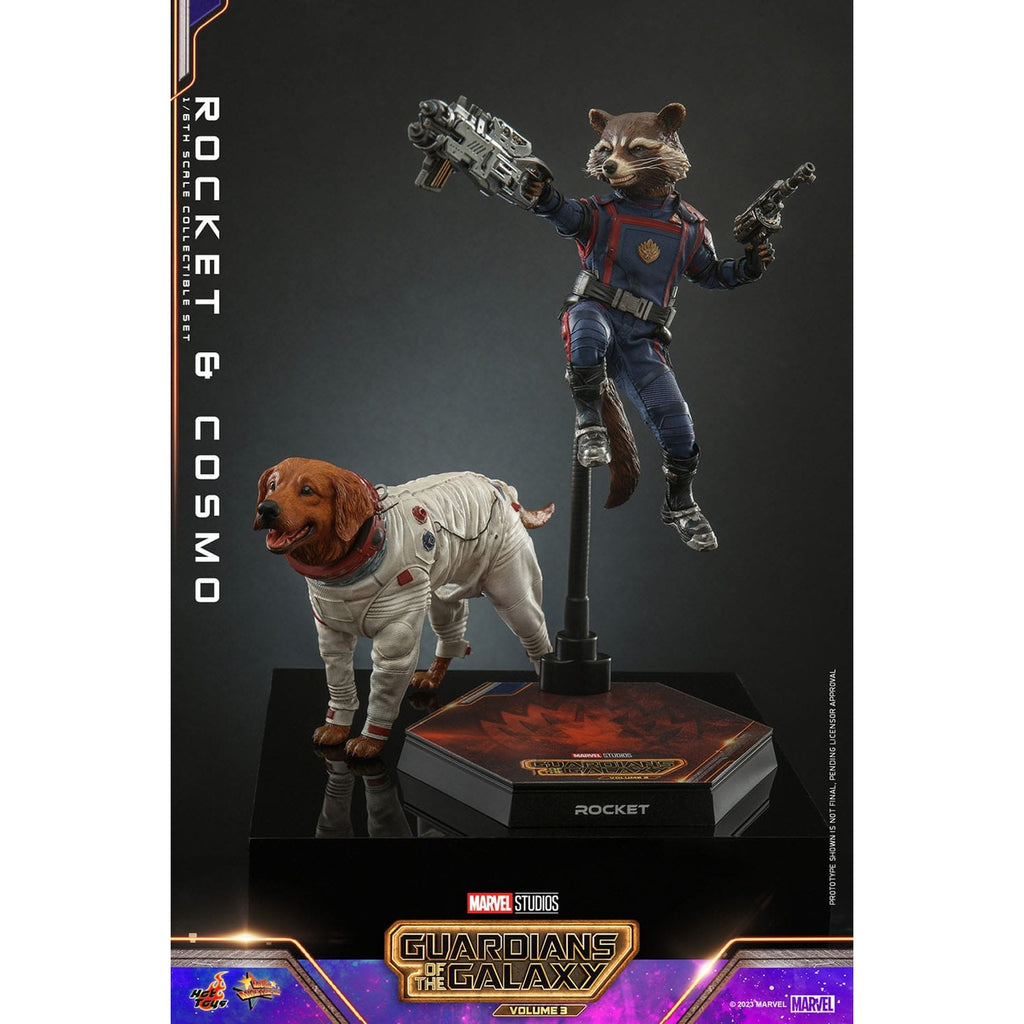 Zdjęcie produktu Guardians of the Galaxy – figurki akcji Rocket & Cosmo Masterpiece 1:6