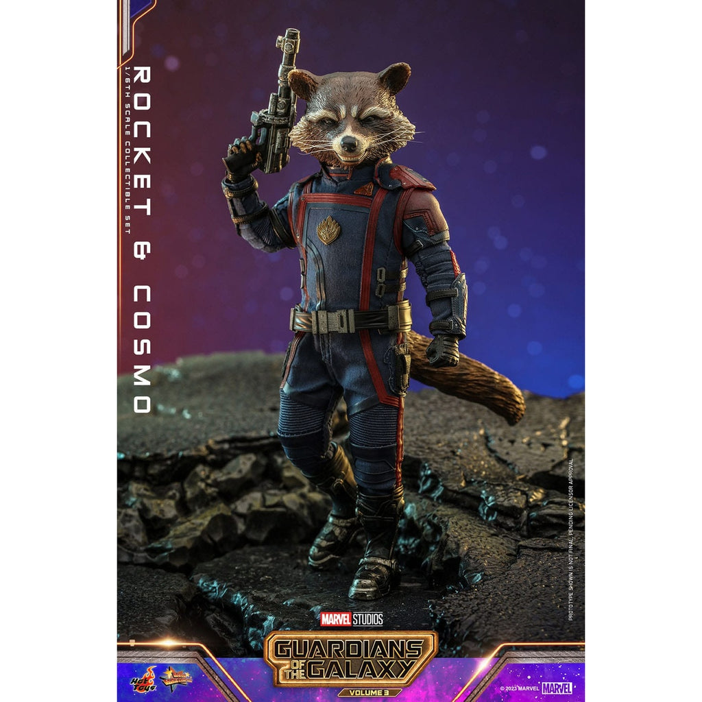 Zdjęcie produktu Guardians of the Galaxy – figurki akcji Rocket & Cosmo Masterpiece 1:6