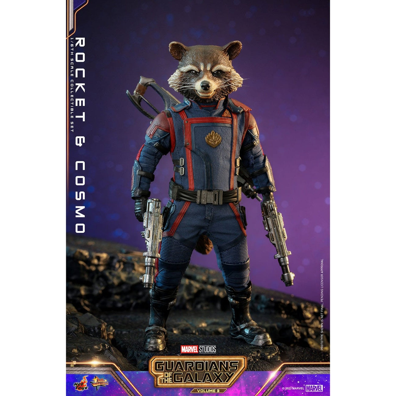 Zdjęcie produktu Guardians of the Galaxy – figurki akcji Rocket & Cosmo Masterpiece 1:6