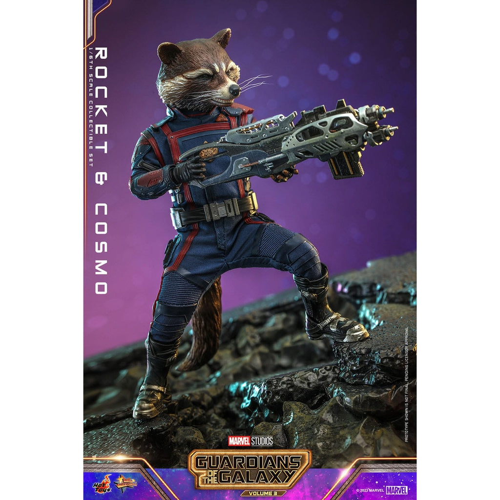 Zdjęcie produktu Guardians of the Galaxy – figurki akcji Rocket & Cosmo Masterpiece 1:6