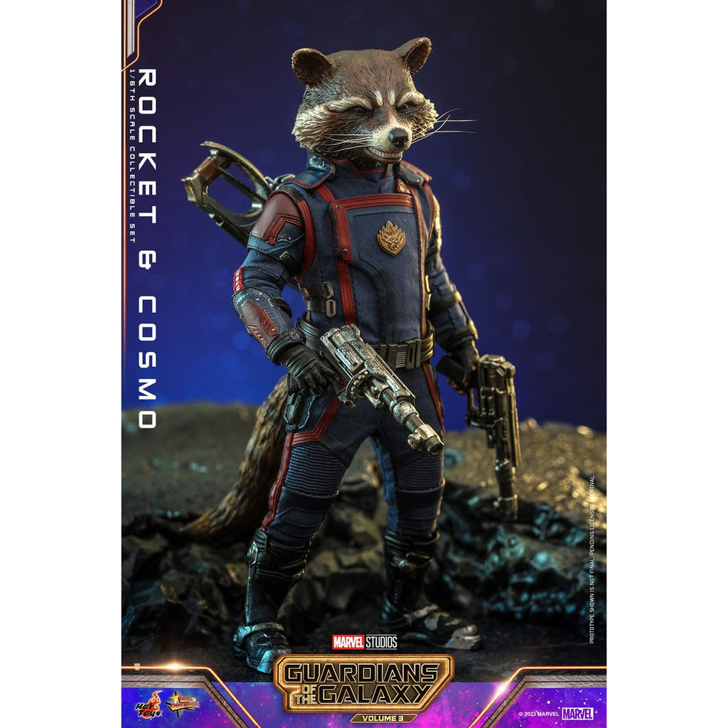 Zdjęcie produktu Guardians of the Galaxy – figurki akcji Rocket & Cosmo Masterpiece 1:6