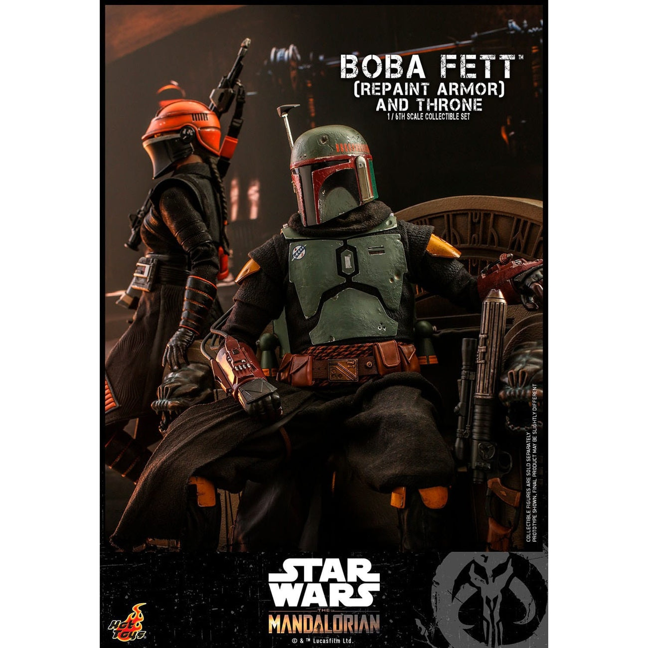 Zdjęcie produktu Star Wars: The Mandalorian – Figurka akcji Boba Fett w skali 1:6 Repaint Armor and Throne Special Edition