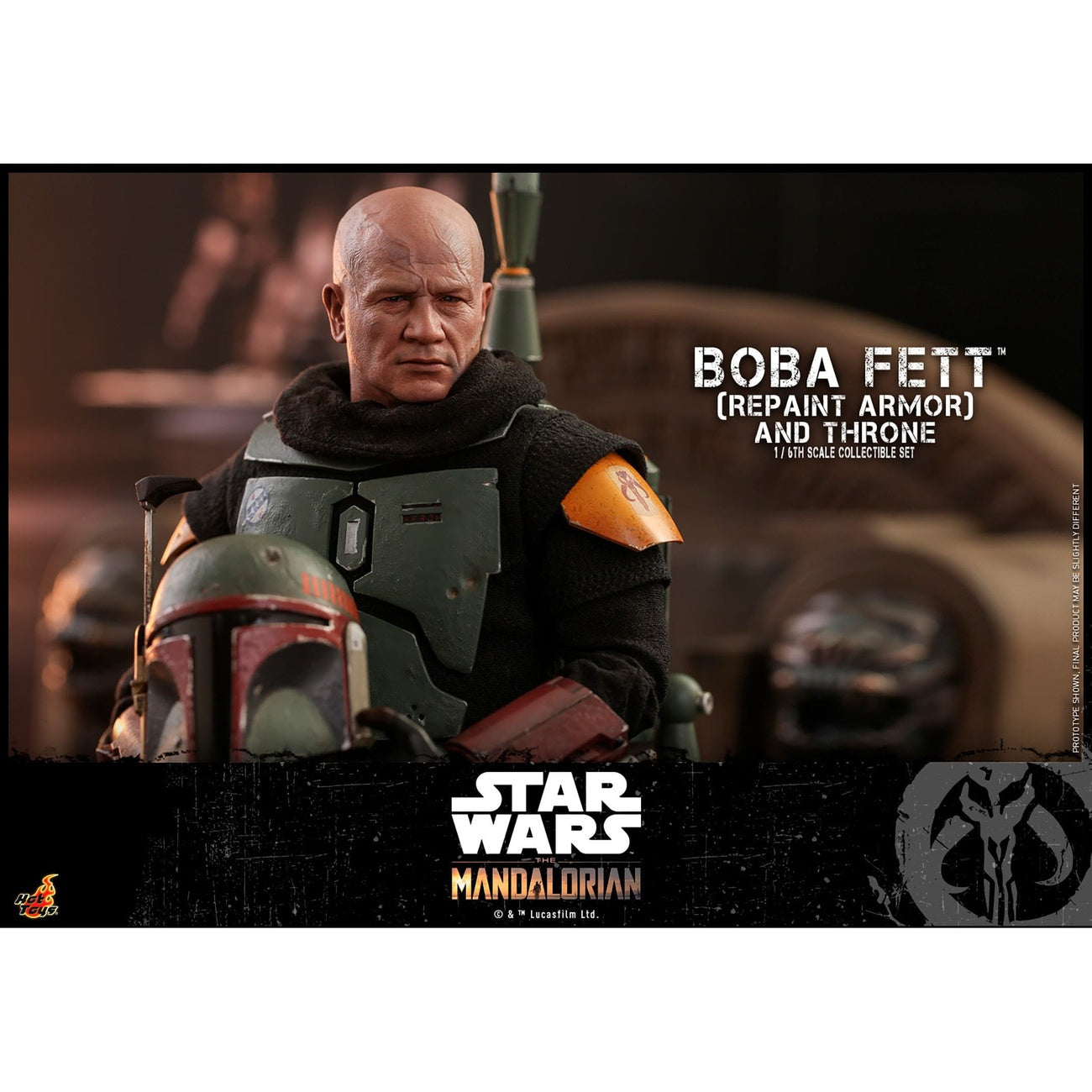 Zdjęcie produktu Star Wars: The Mandalorian – Figurka akcji Boba Fett w skali 1:6 Repaint Armor and Throne Special Edition