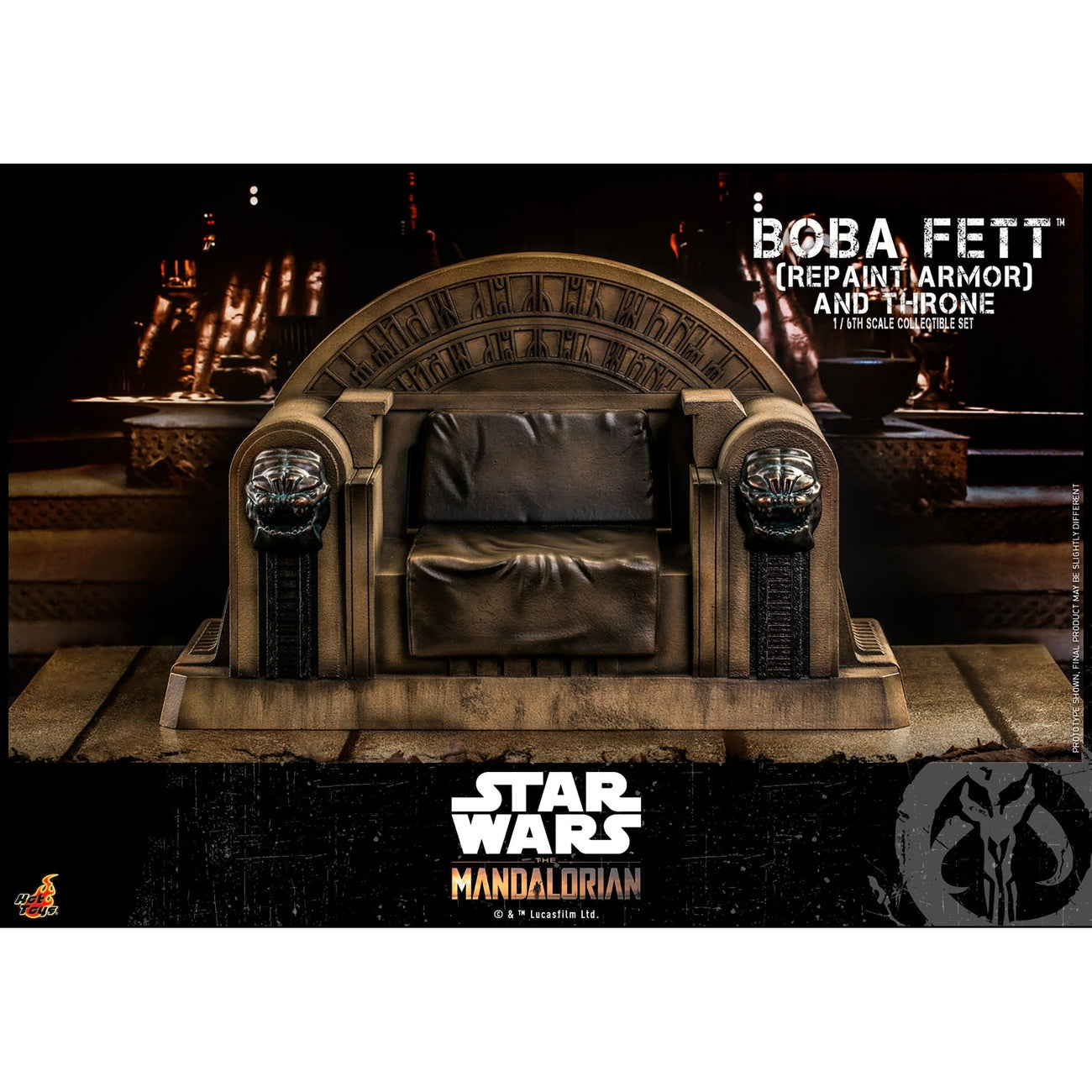 Zdjęcie produktu Star Wars: The Mandalorian – Figurka akcji Boba Fett w skali 1:6 Repaint Armor and Throne Special Edition