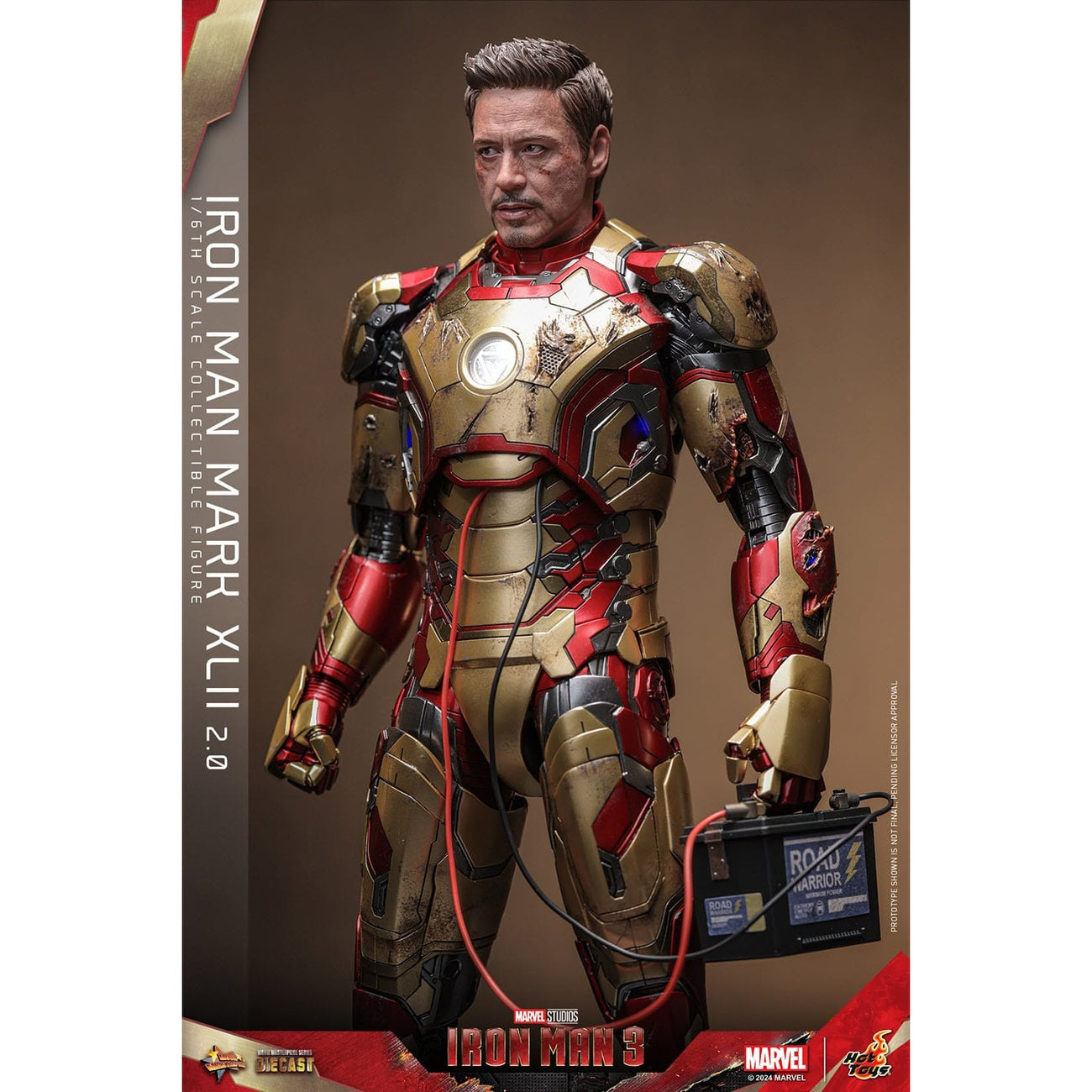 Zdjęcie produktu Iron Man 3 – Figurka akcji Diecast Masterpiece Iron Man Mark XLII 1:6 Deluxe
