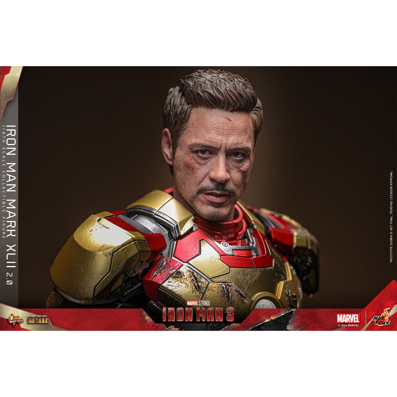 Zdjęcie produktu Iron Man 3 – Figurka akcji Diecast Masterpiece Iron Man Mark XLII 1:6 Deluxe