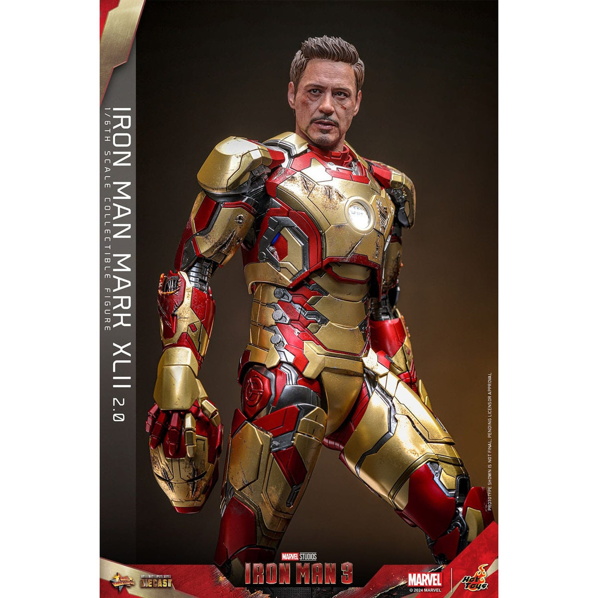 Zdjęcie produktu Iron Man 3 – Figurka akcji Diecast Masterpiece Iron Man Mark XLII 1:6 Deluxe
