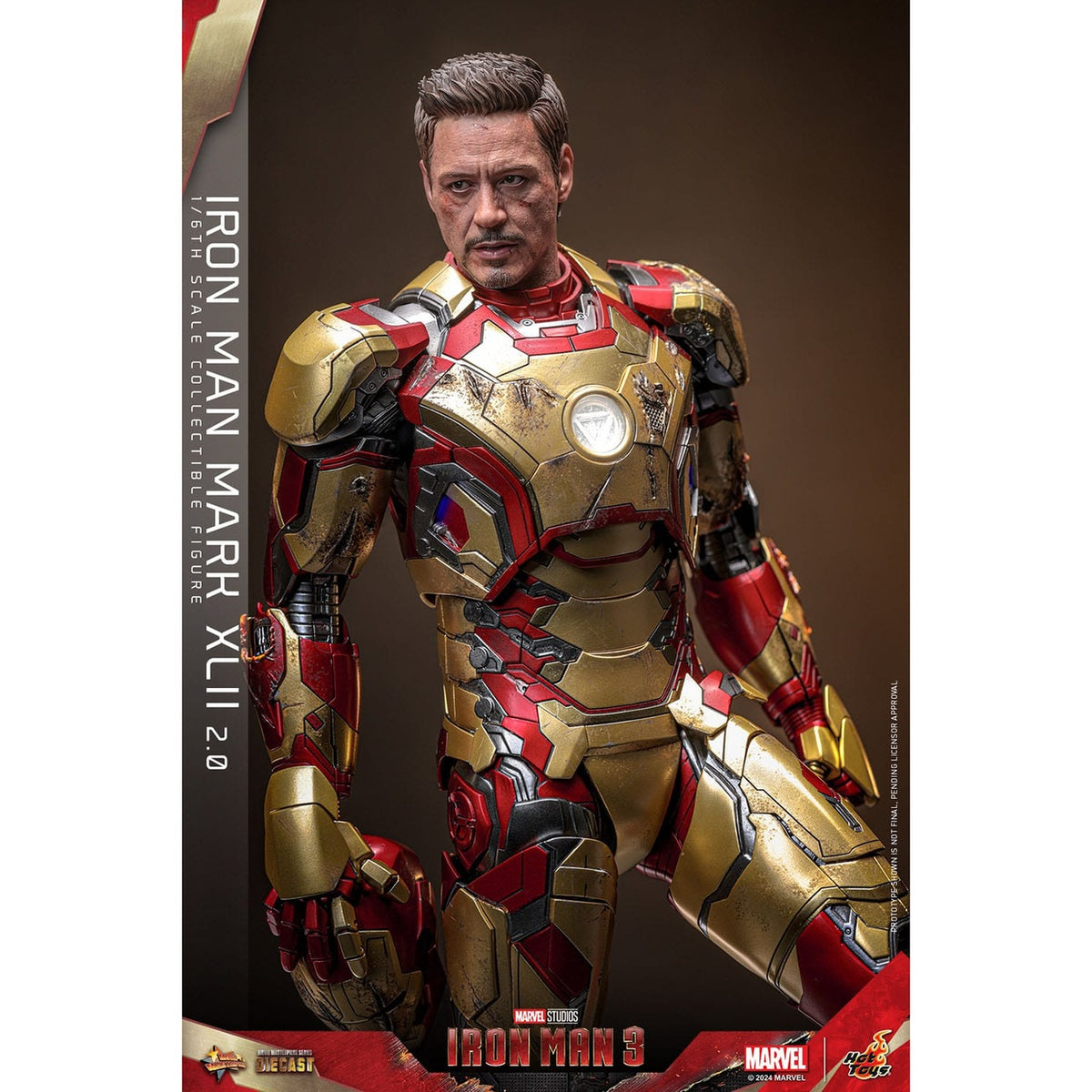 Zdjęcie produktu Iron Man 3 – Figurka akcji Diecast Masterpiece Iron Man Mark XLII 1:6 Deluxe