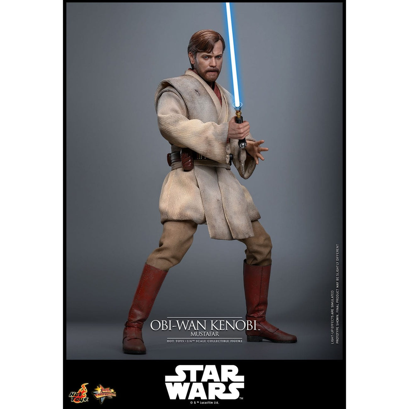 Product image Star Wars Episode III: Revenge of the Sith – Obi-Wan Kenobi (Mustafar) Masterpiece 1:6 Scale Action Figure
