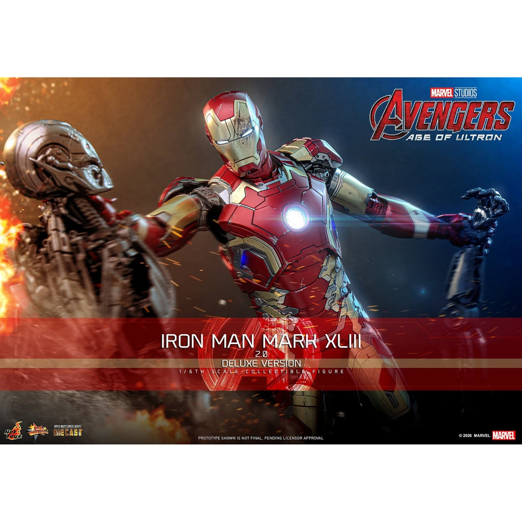 Zdjęcie produktu Avengers: Czas Ultrona – Iron Man Mark XLIII figurka kolekcjonerska Masterpiece 1:6 Wersja Deluxe