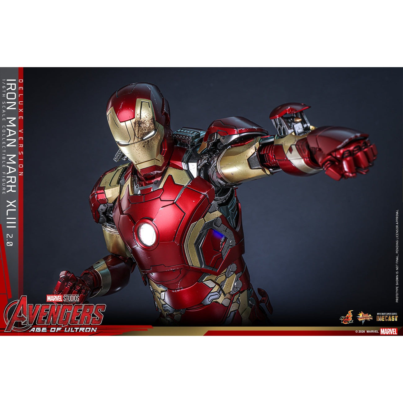 Zdjęcie produktu Avengers: Czas Ultrona – Iron Man Mark XLIII figurka kolekcjonerska Masterpiece 1:6 Wersja Deluxe