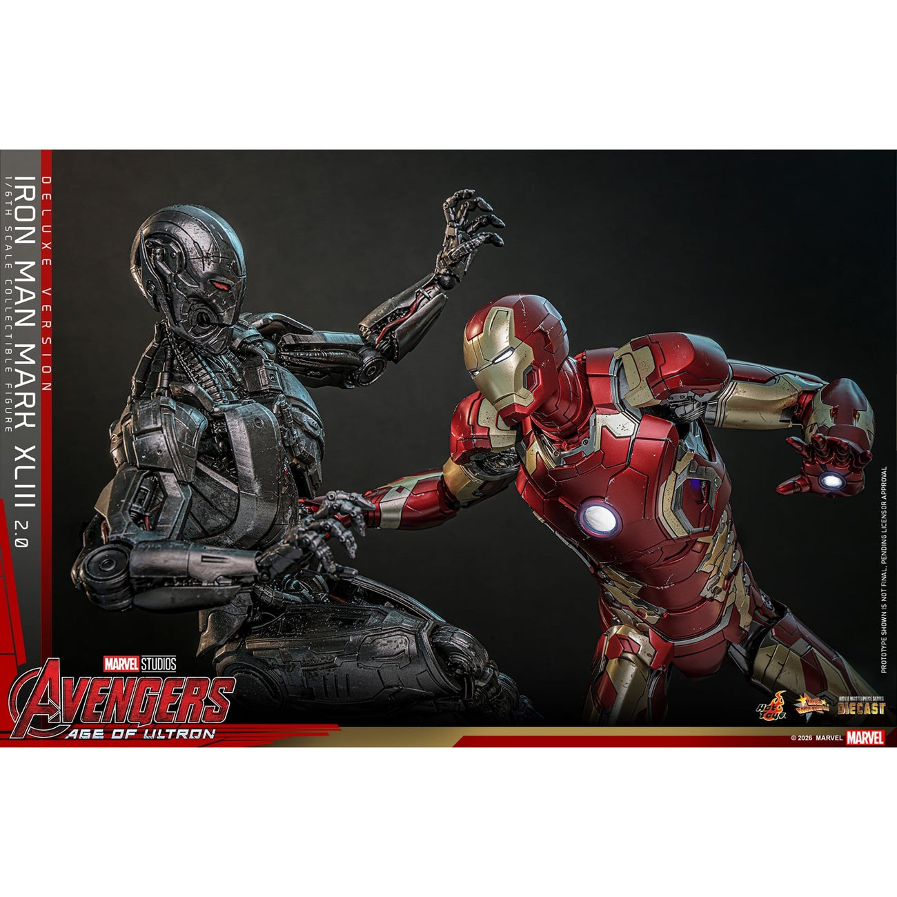 Zdjęcie produktu Avengers: Czas Ultrona – Iron Man Mark XLIII figurka kolekcjonerska Masterpiece 1:6 Wersja Deluxe
