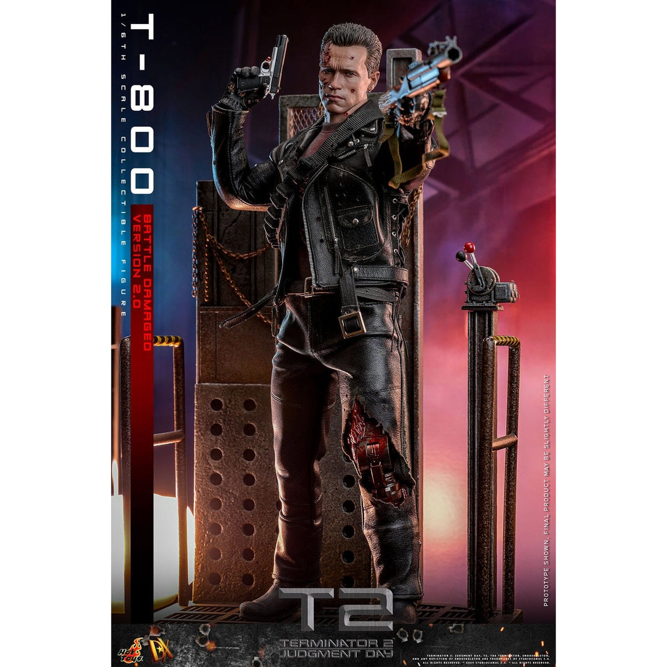 Zdjęcie produktu T-800 figurka akcji Masterpiece 1:6 Battle Damaged Version 2.0 - Terminator 2