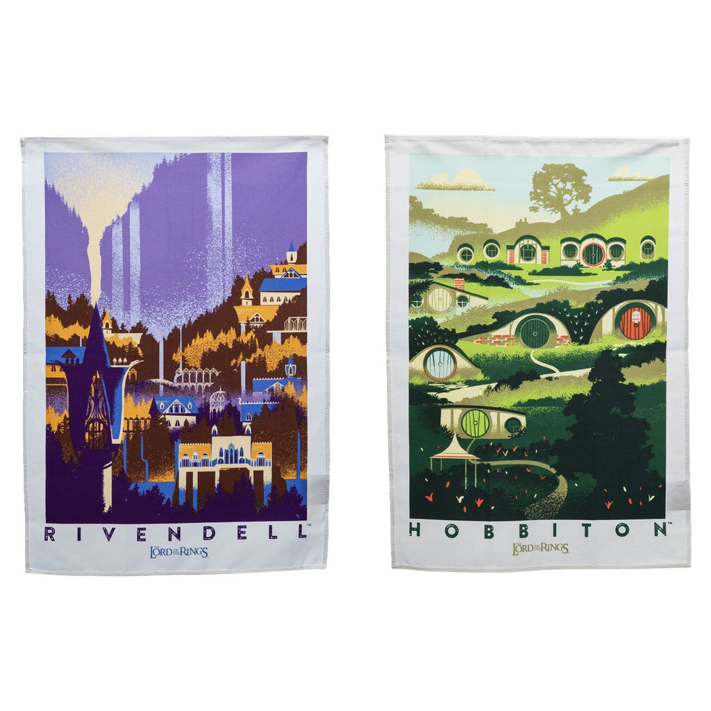 Product image The Lord of the Rings - Rivendell & Hobbiton Tea Towel Set of 2