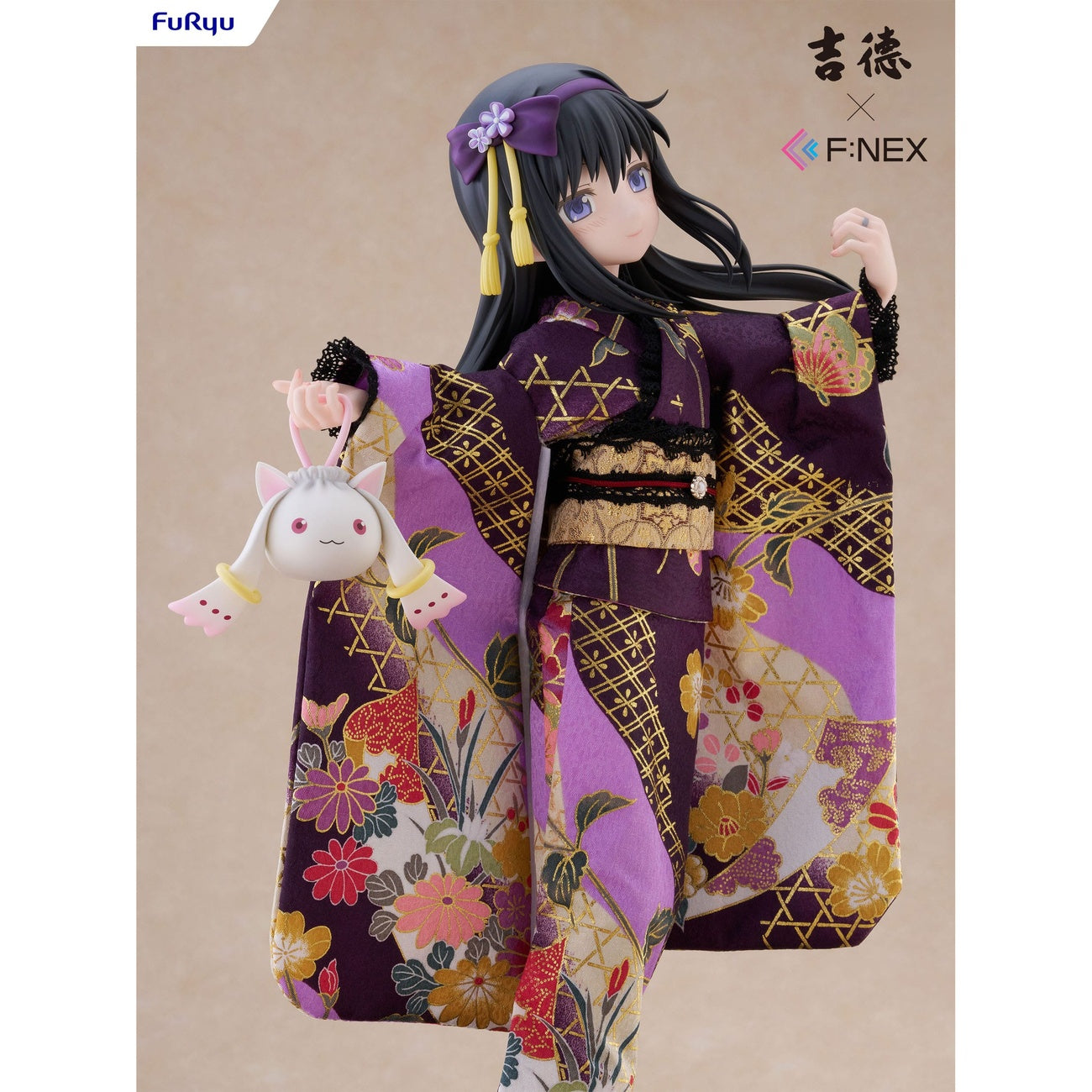 Product image Puella Magi Madoka Magica F:NEX PVC Statue 1/4 Rebellion Homura Akemi Japanese Doll 45 cm