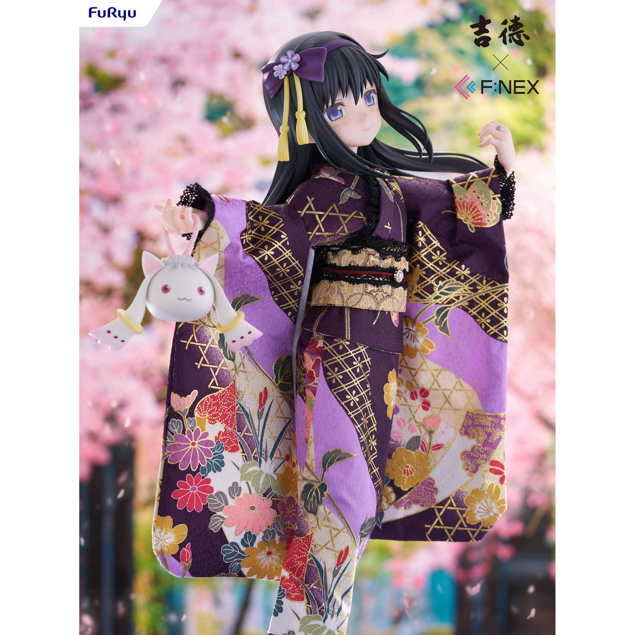 Product image Puella Magi Madoka Magica F:NEX PVC Statue 1/4 Rebellion Homura Akemi Japanese Doll 45 cm
