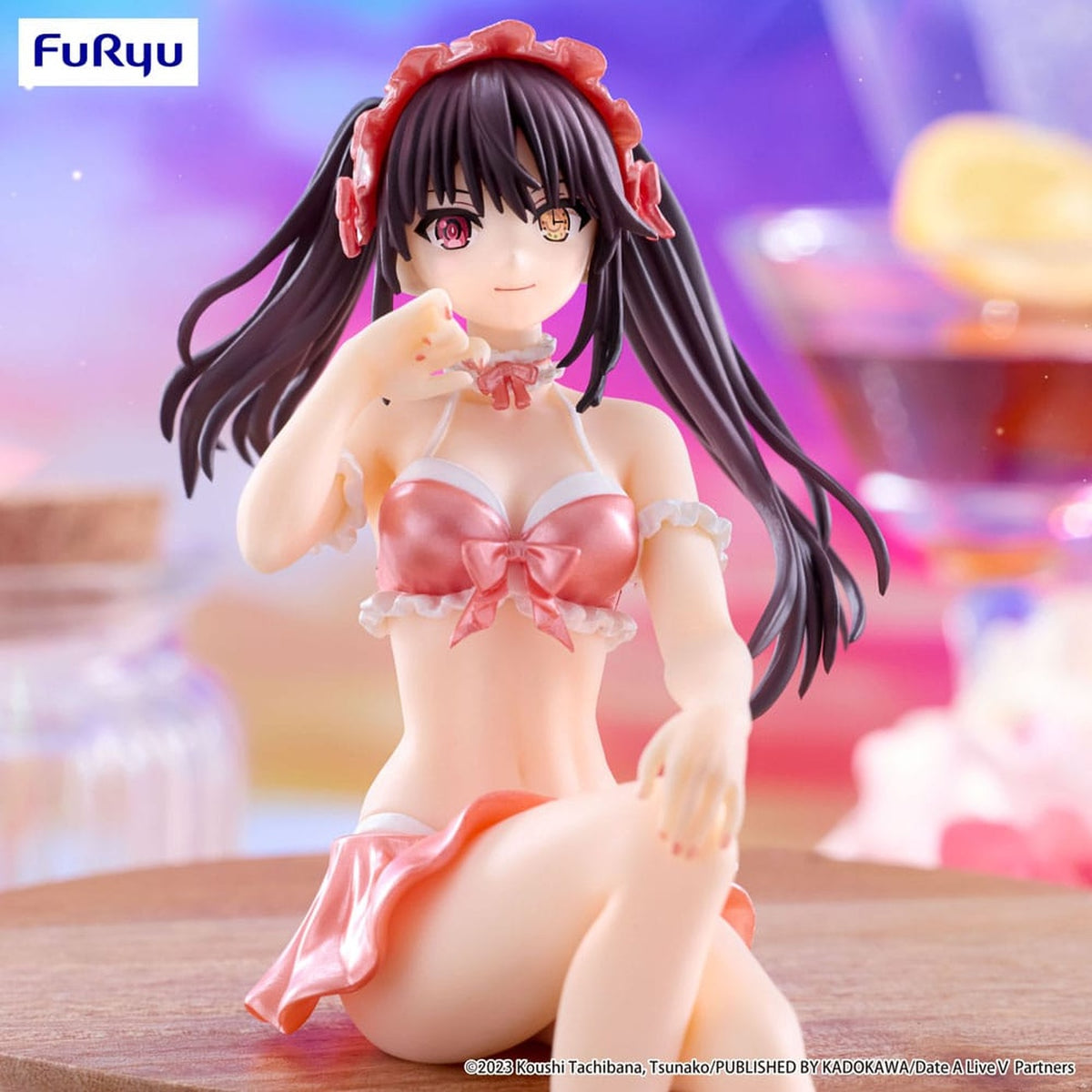 Zdjęcie produktu Date A Live V Figurka PVC Noodle Stopper Kurumi Tokisaki Swimsuit Pastel Red Color Ver. 15 cm