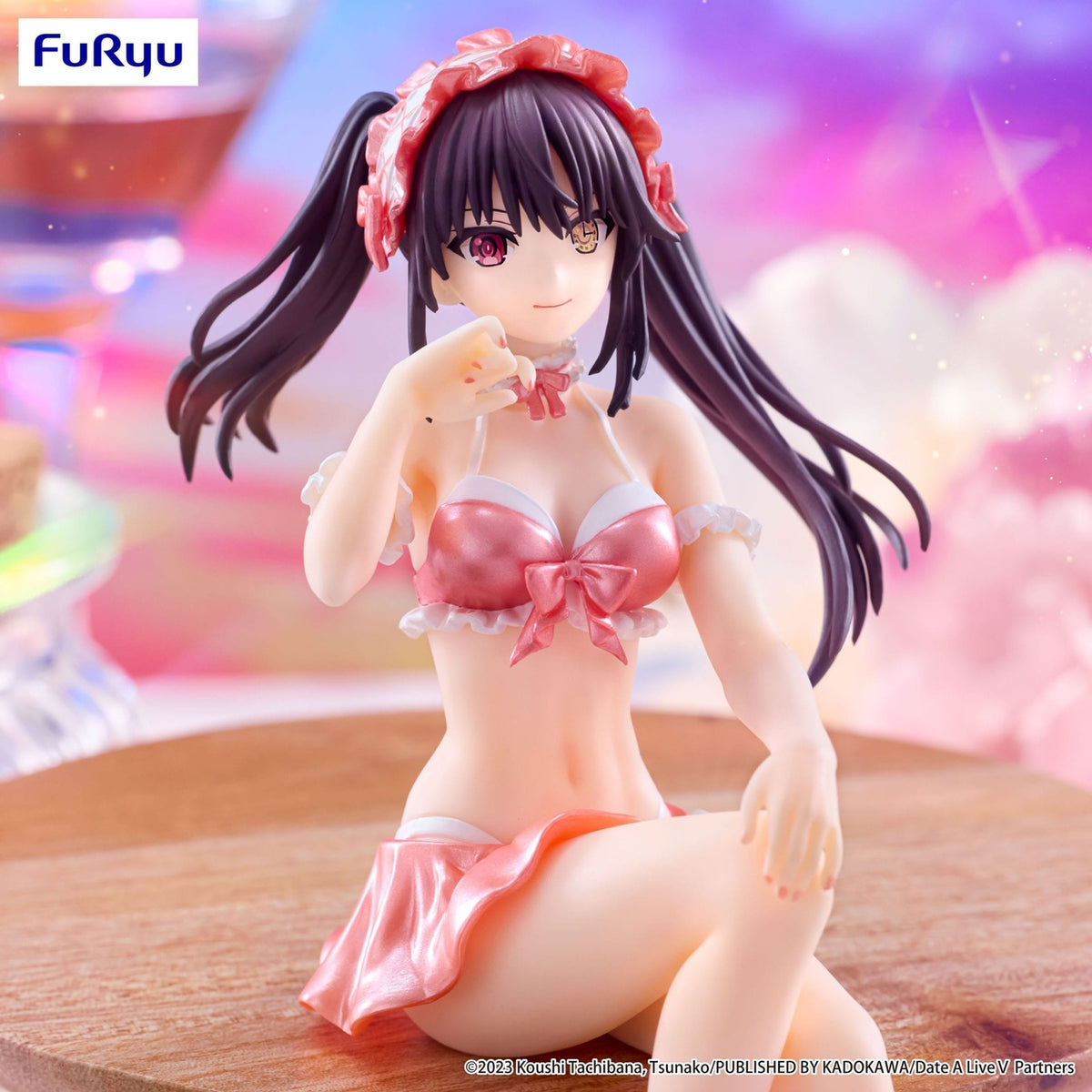 Zdjęcie produktu Date A Live V Figurka PVC Noodle Stopper Kurumi Tokisaki Swimsuit Pastel Red Color Ver. 15 cm