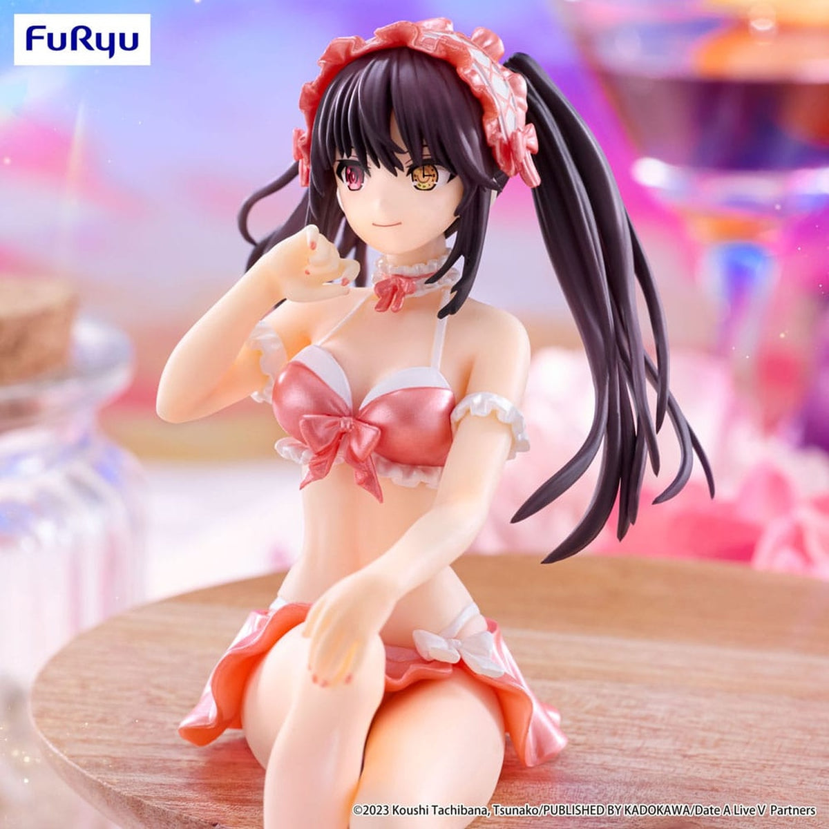 Zdjęcie produktu Date A Live V Figurka PVC Noodle Stopper Kurumi Tokisaki Swimsuit Pastel Red Color Ver. 15 cm