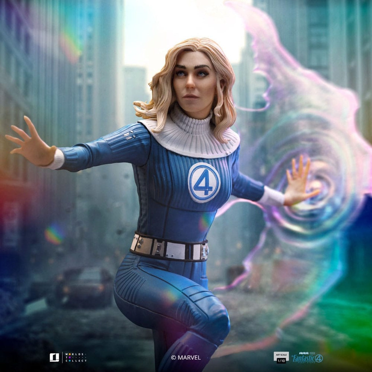 Zdjęcie produktu Fantastic Four Figura Art Scale 1/10 Invisible Woman i Franklin 28 cm