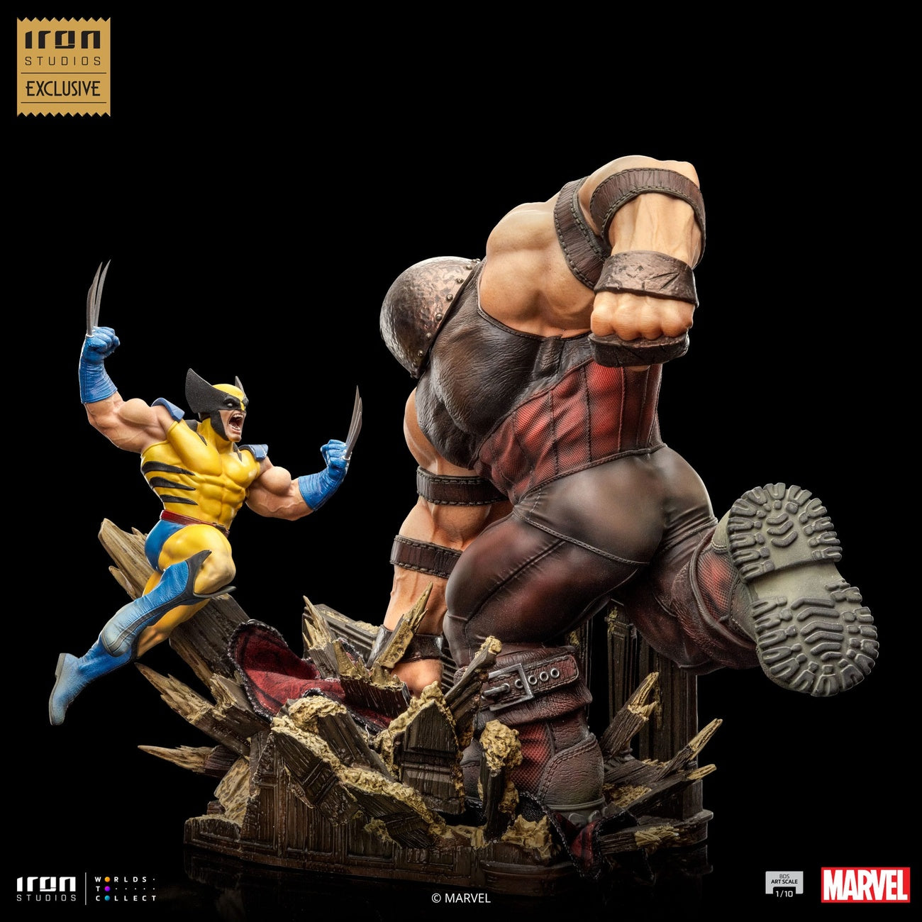 Zdjęcie produktu Marvel BDS Art Scale Figura 1/10 Wolverine vs Juggernaut heo EU Exclusive 30 cm